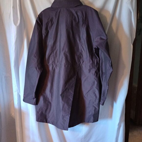 Marmot Celeste Plum Rain Jacket Women's L Hooded Lightweight Outdoor Trenchcoat - Picture 2 of 12
